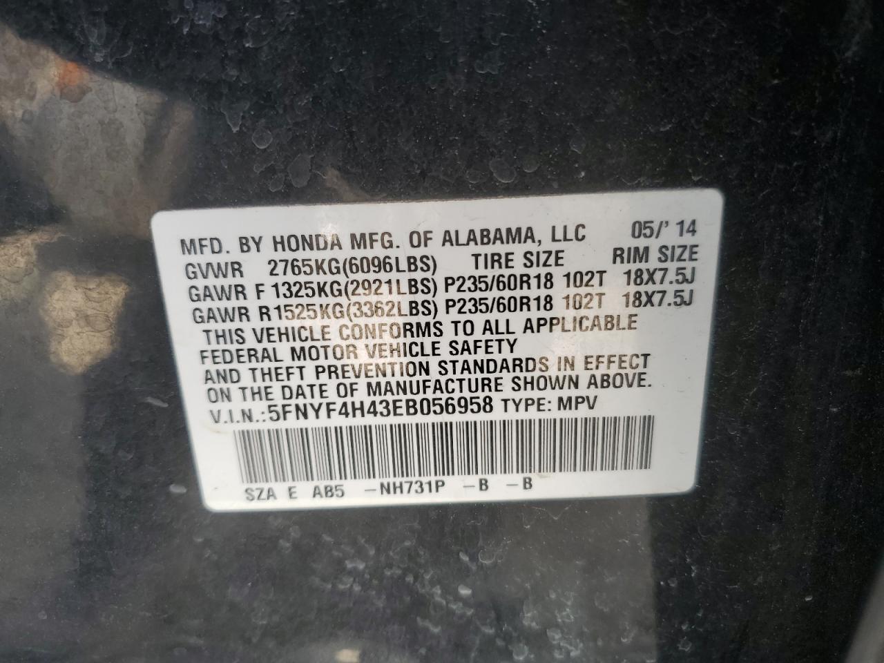 2014 Honda Pilot - Image 14