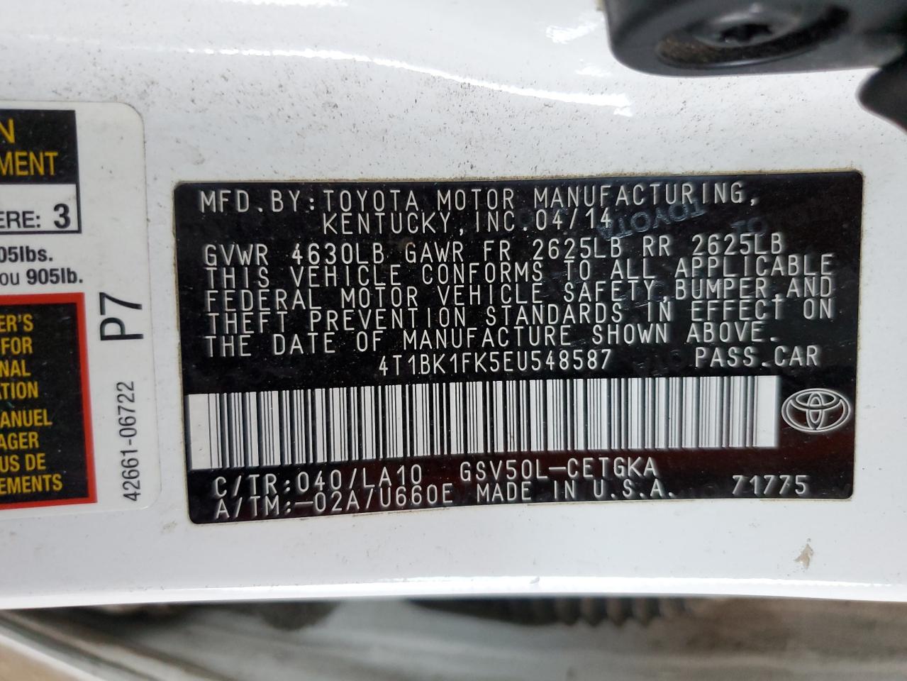 2014 Toyota Camry - Image 12