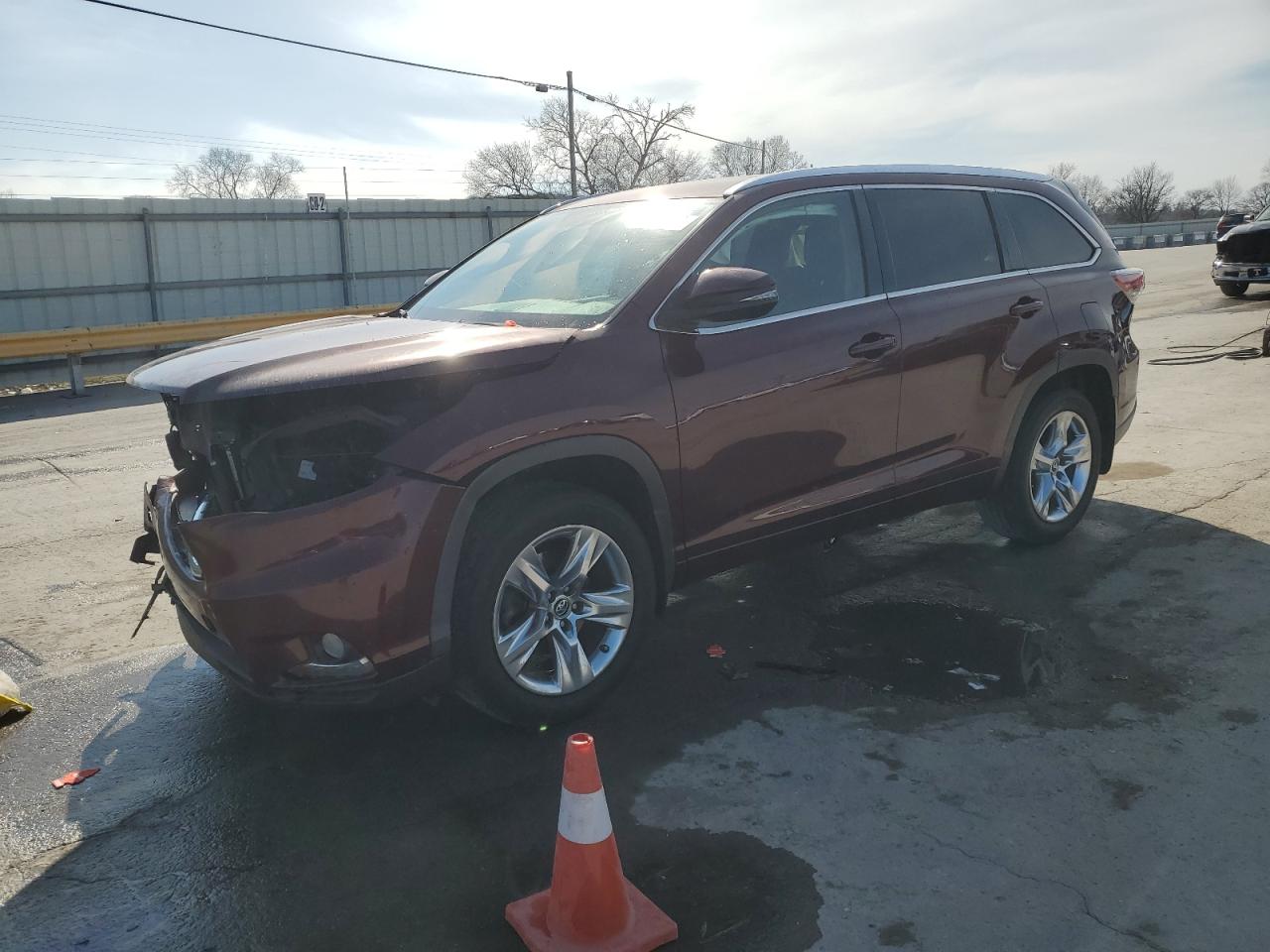 2015 Toyota Highlander Limited de vânzare în Lebanon, TN - Front End