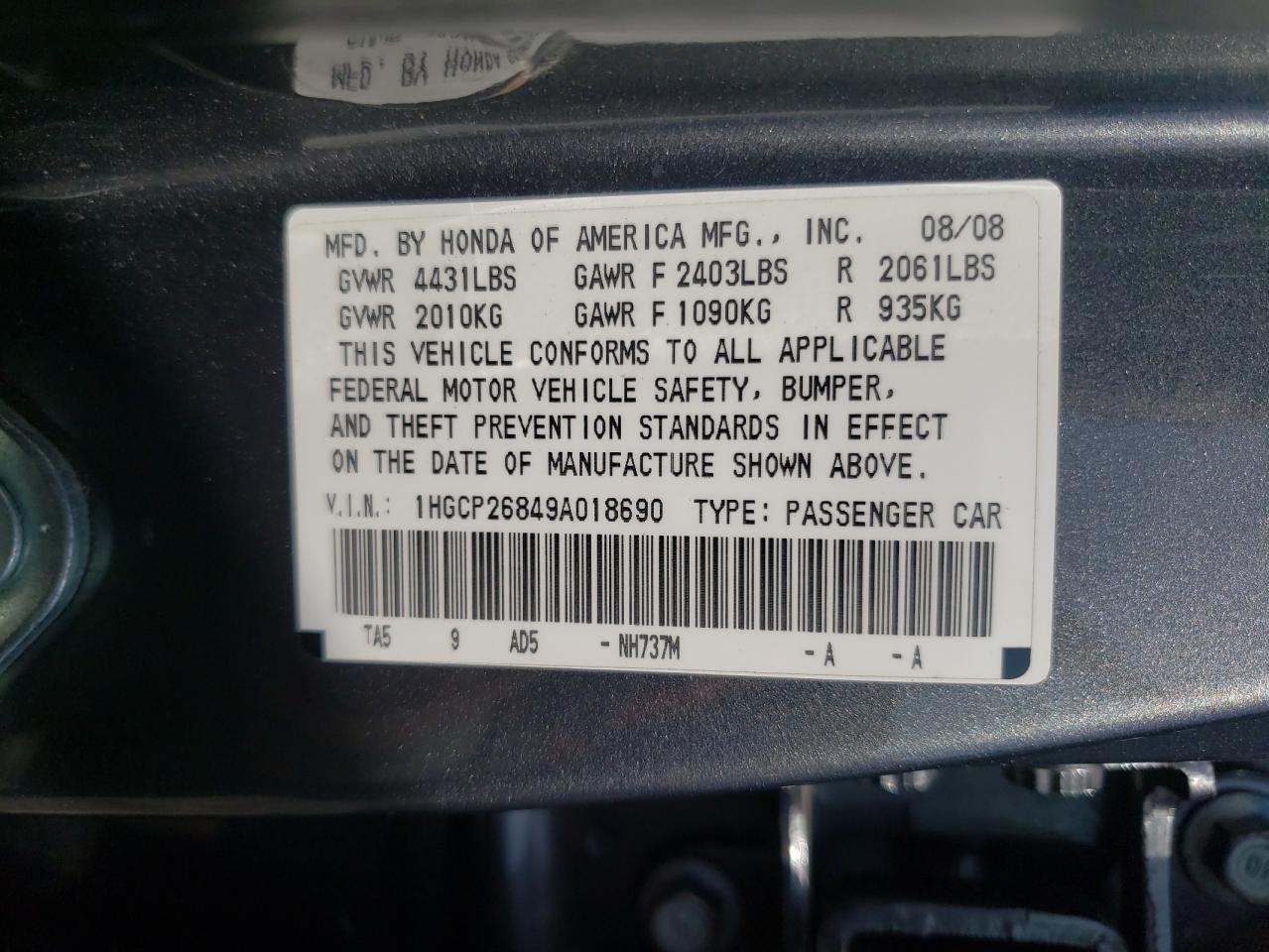 2009 Honda Accord - Image 12