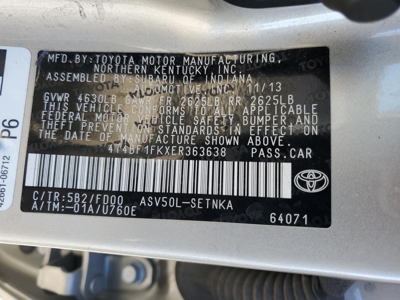 2014 Toyota Camry - Image 12