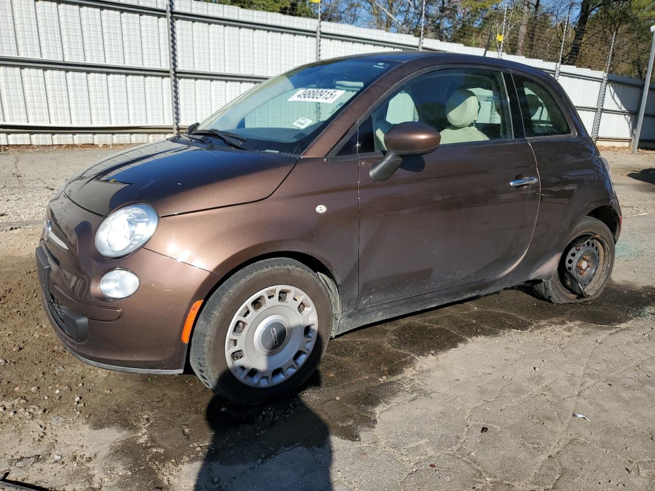 2015 Fiat 500 Pop de vânzare în Austell, GA - Rear End