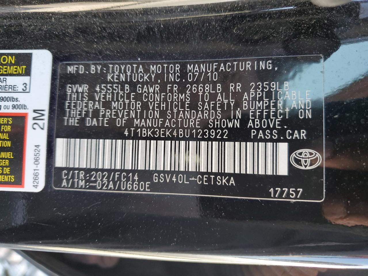 2011 Toyota Camry - Image 12