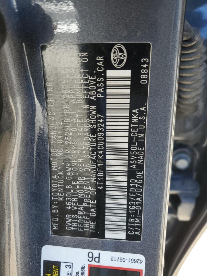 2012 Toyota Camry - Image 12