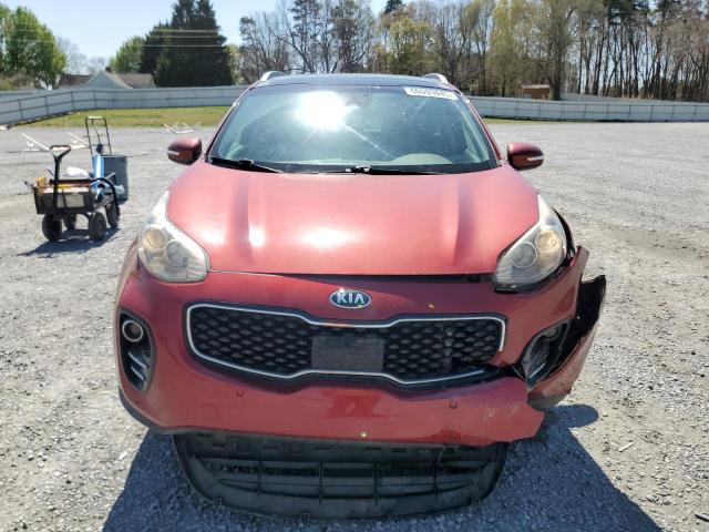 KIA SPORTAGE 2017 Красный