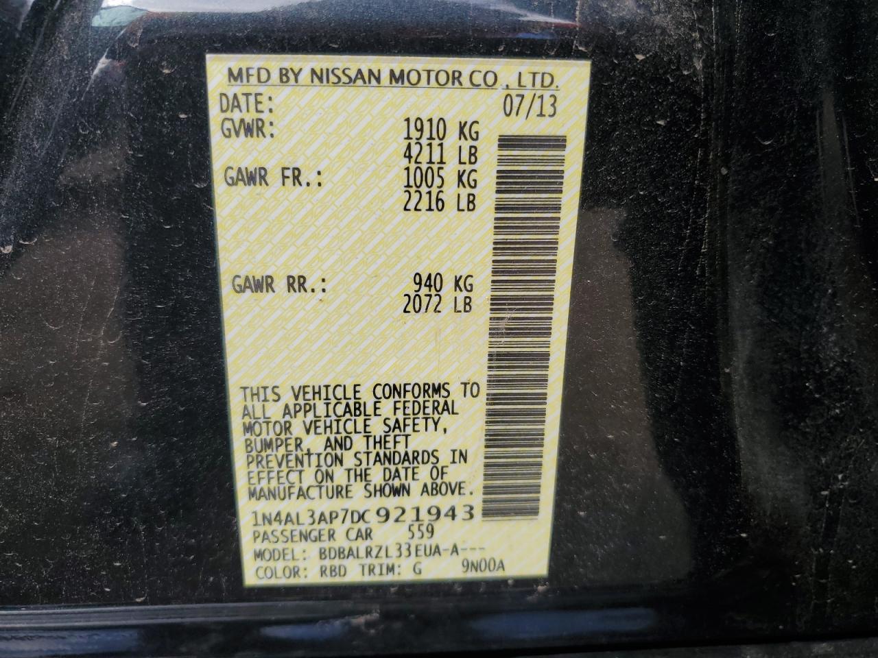2013 Nissan Altima - Image 13
