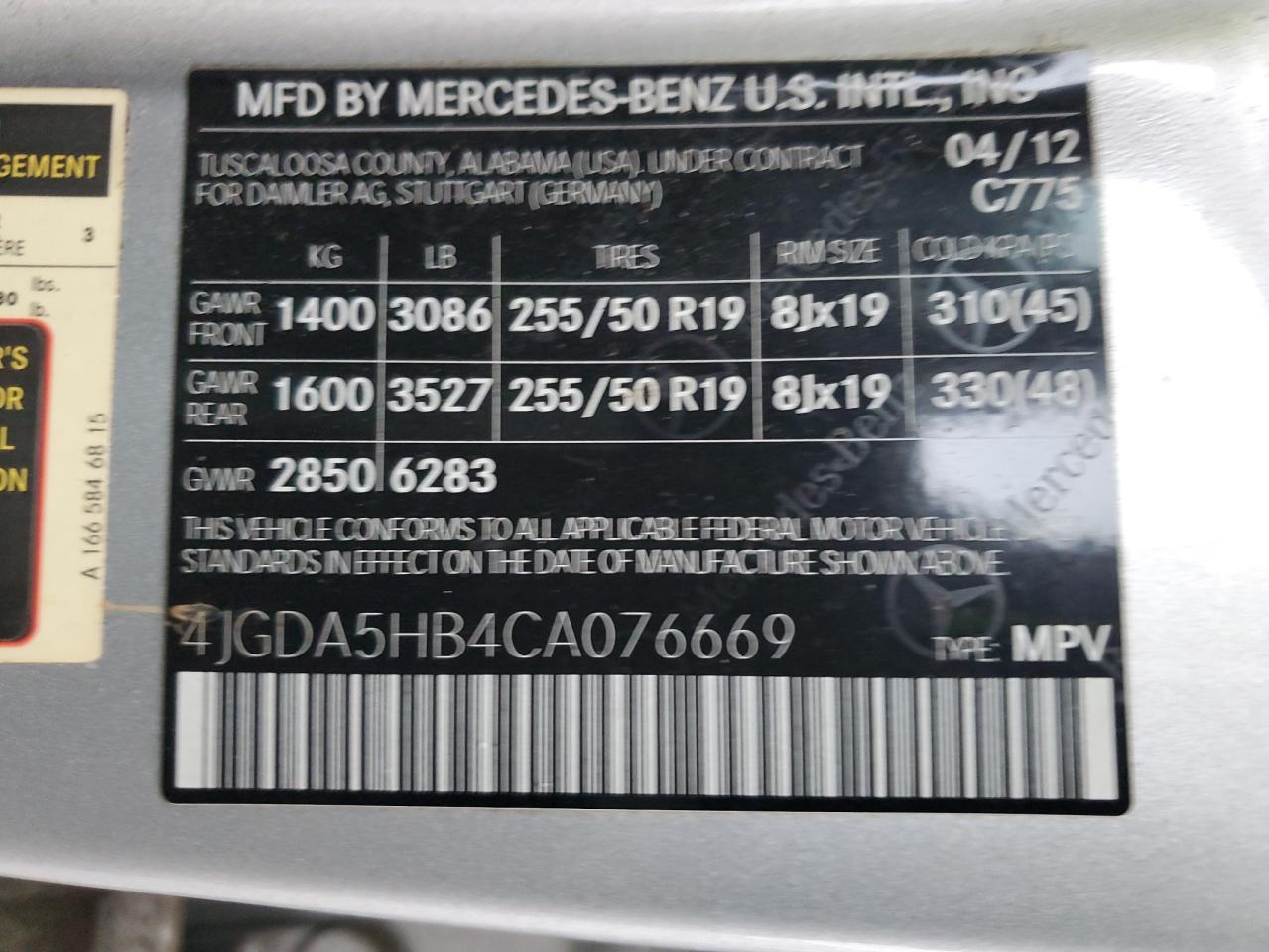 2012 Mercedes-Benz M-klasse - Image 13