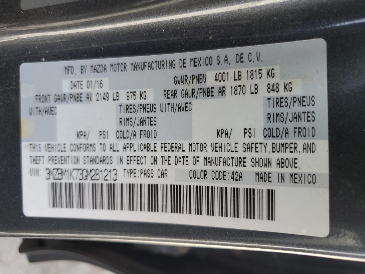 2016 Mazda 3 - Image 12