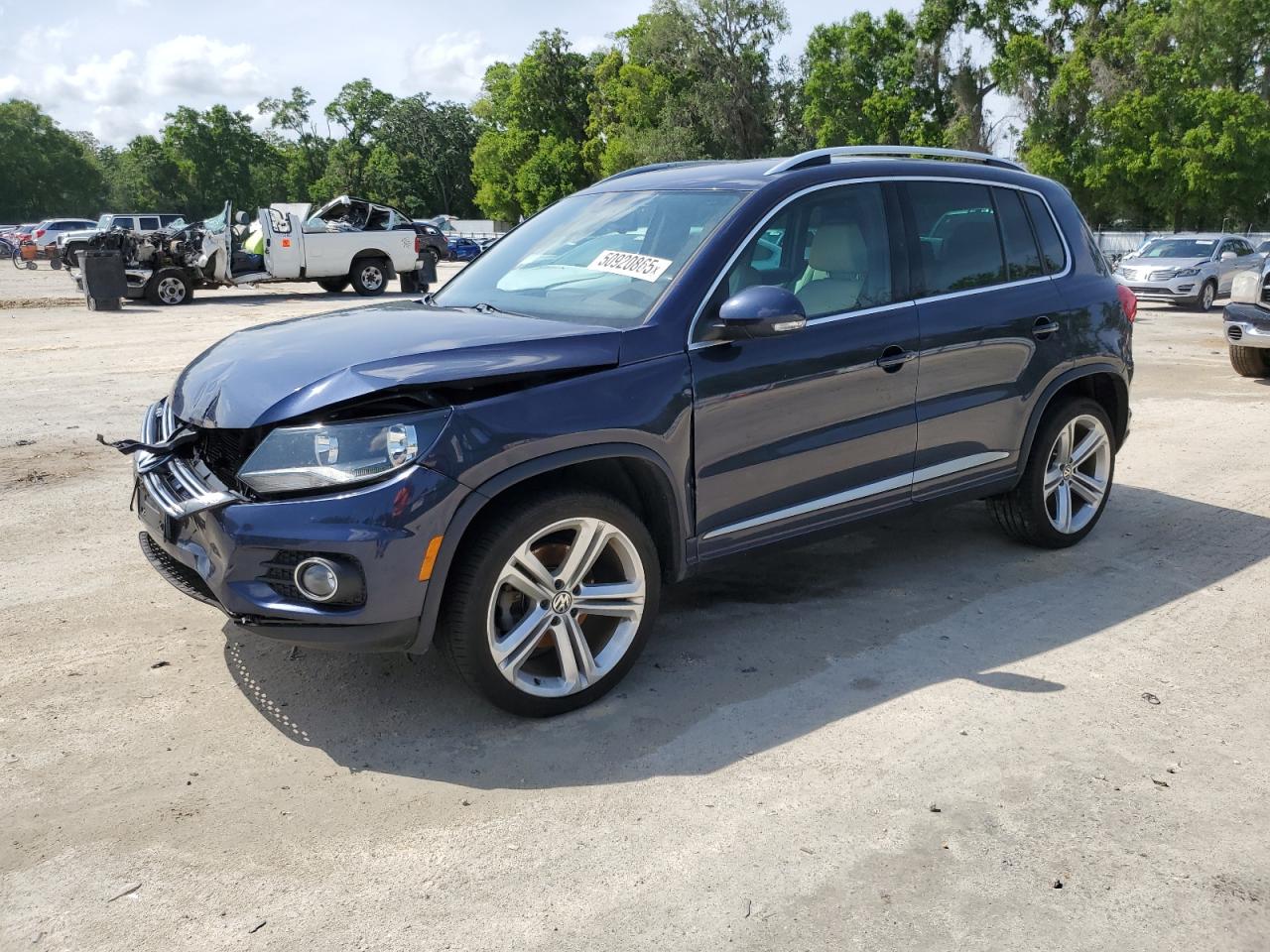 2016 Volkswagen Tiguan S blue null gas WVGAV7AX5GW096575 photo #1