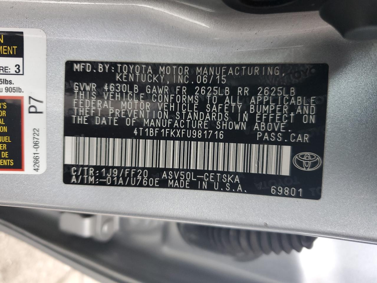 2015 Toyota Camry - Image 14