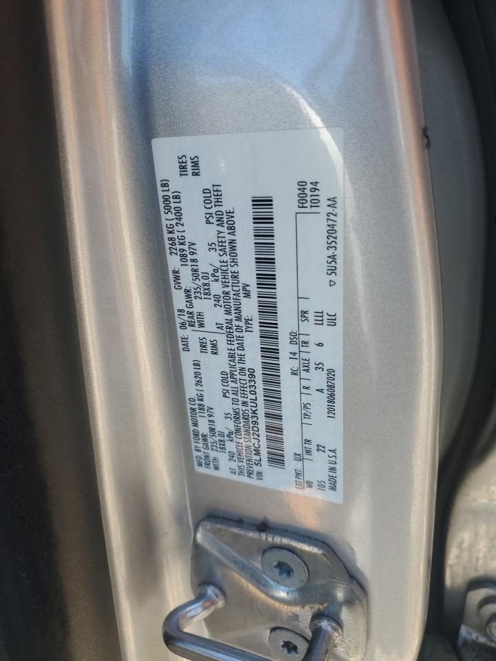 2019 Lincoln Mkc Select VIN: 5LMCJ2D93KUL03390 Lot: 49171235