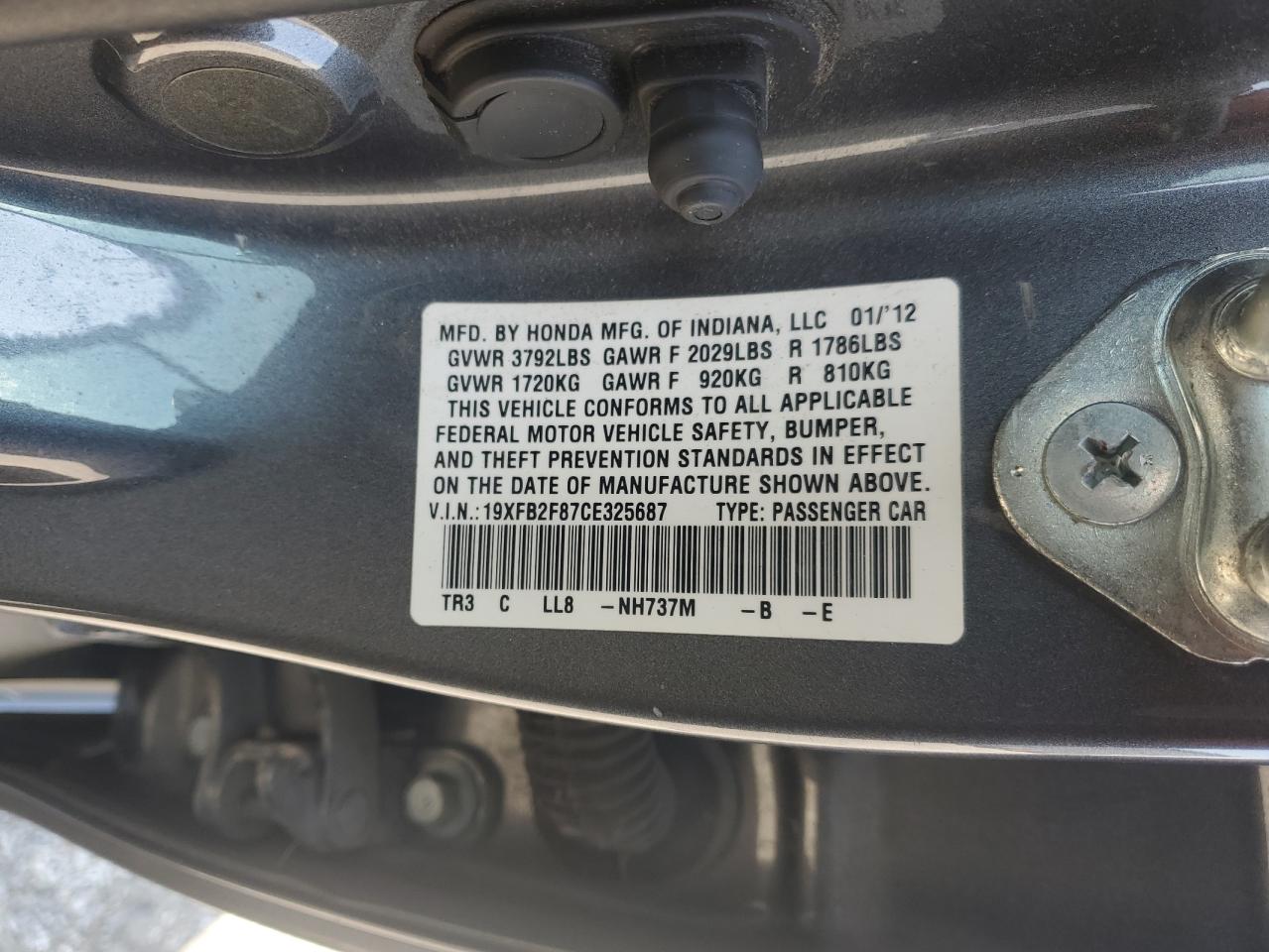 2012 Honda Civic - Image 12