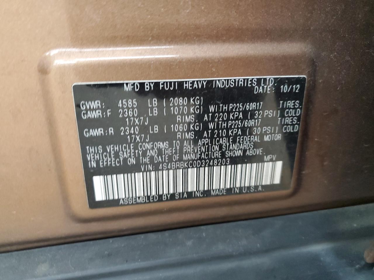 2013 Subaru Outback - Image 14