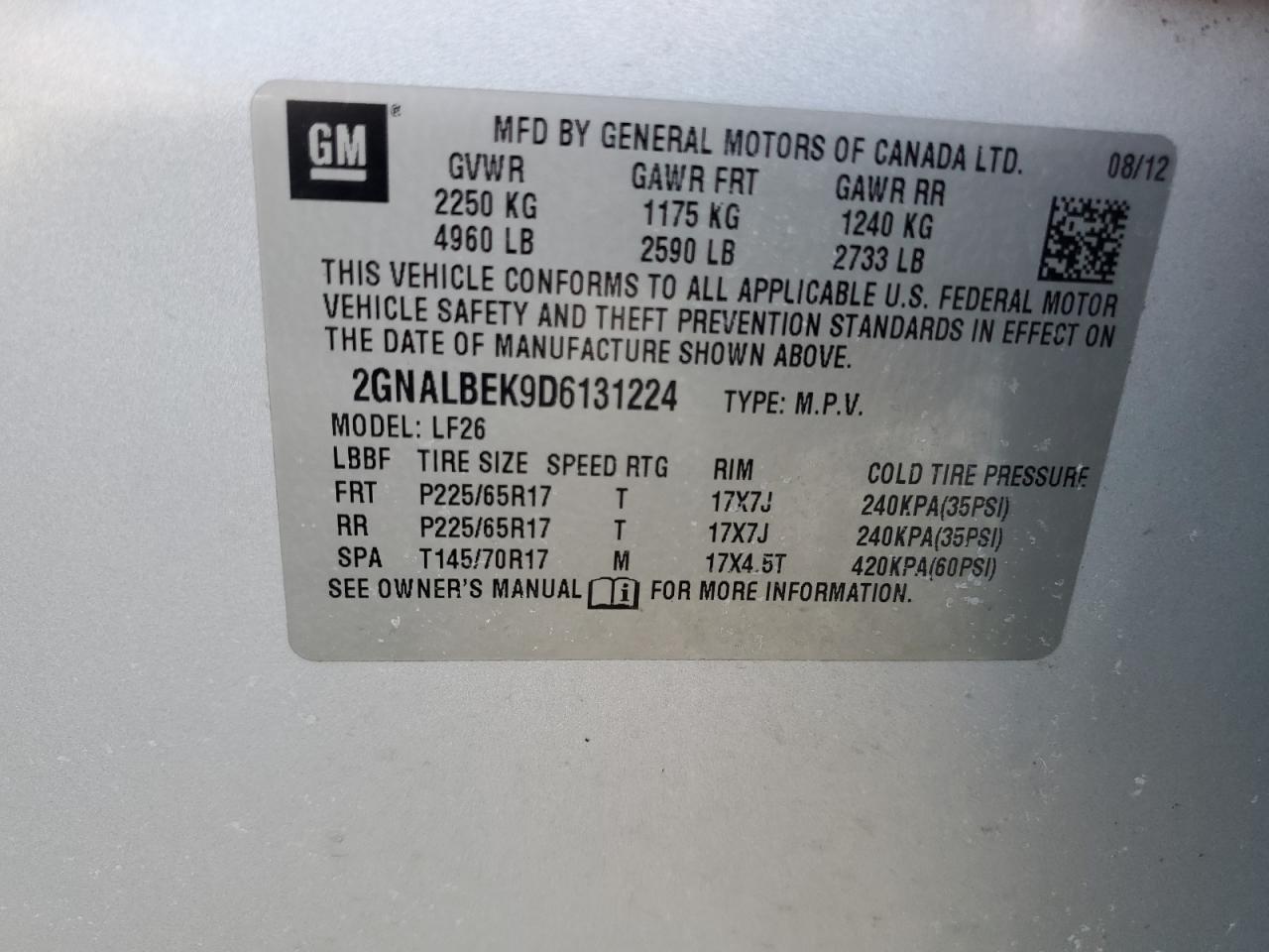 2013 Chevrolet Equinox - Image 13