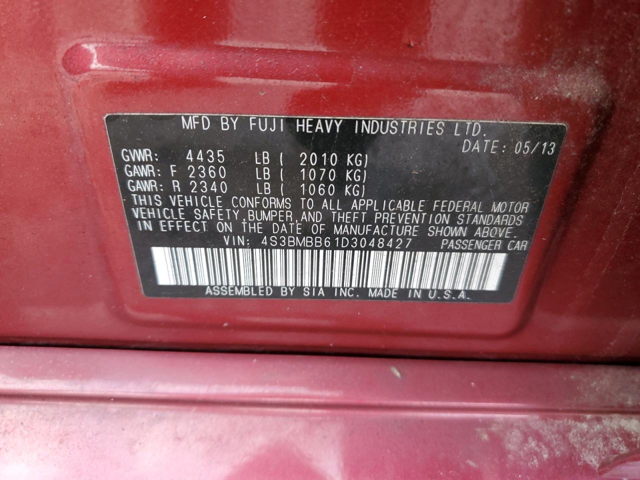 2013 Subaru Legacy - Image 12