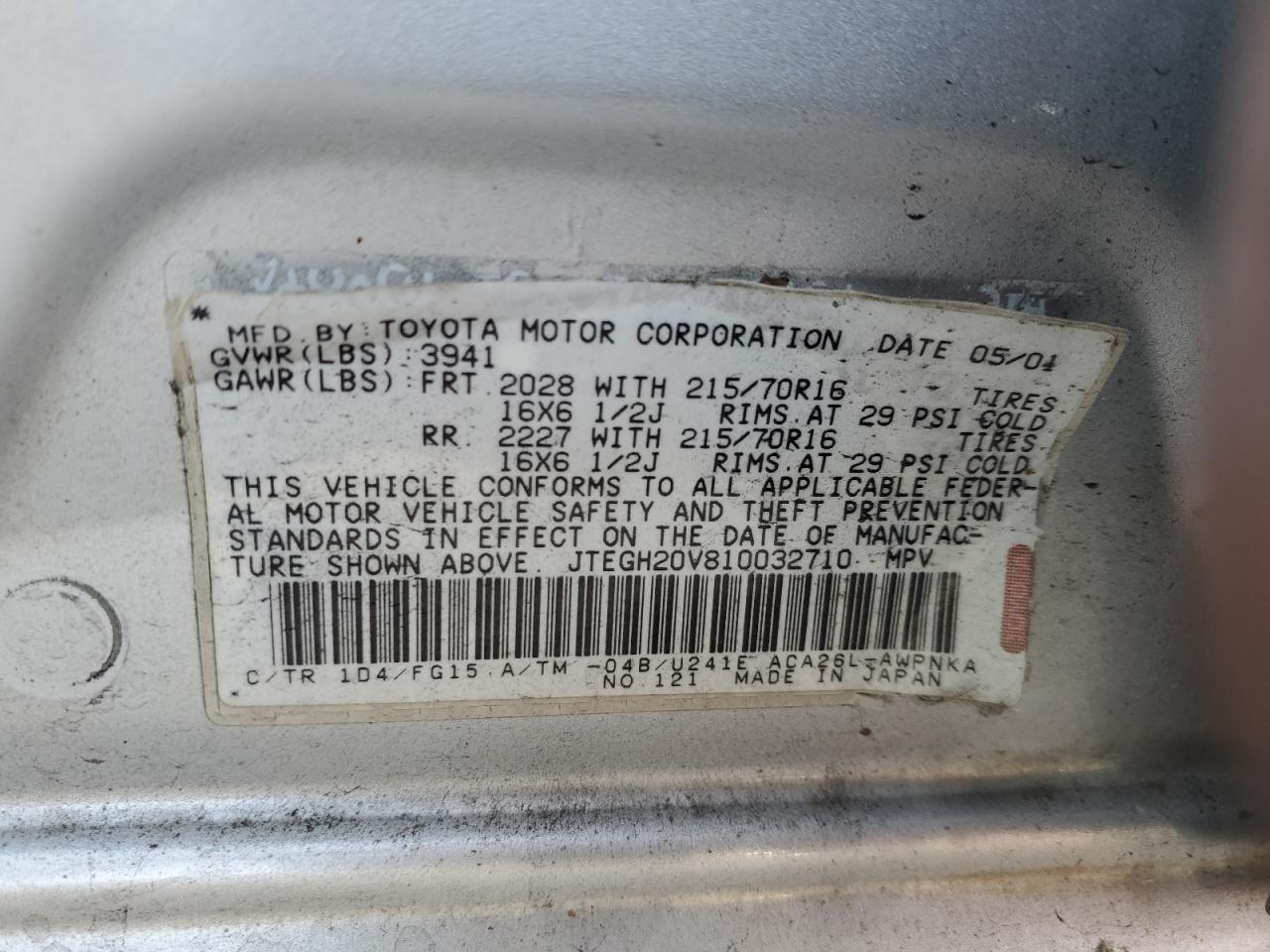 2001 Toyota RAV 4 - Image 12