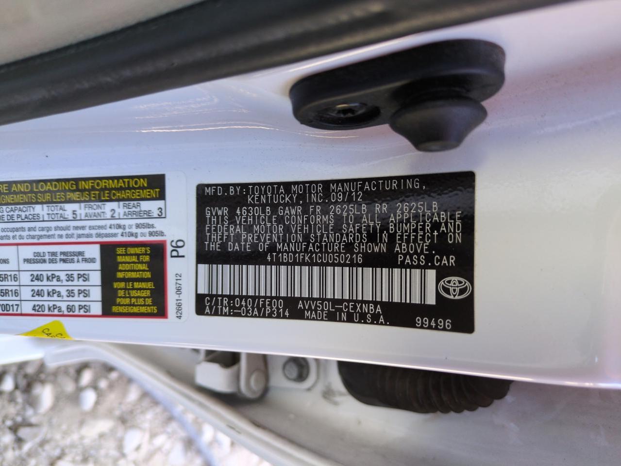 2012 Toyota Camry - Image 12