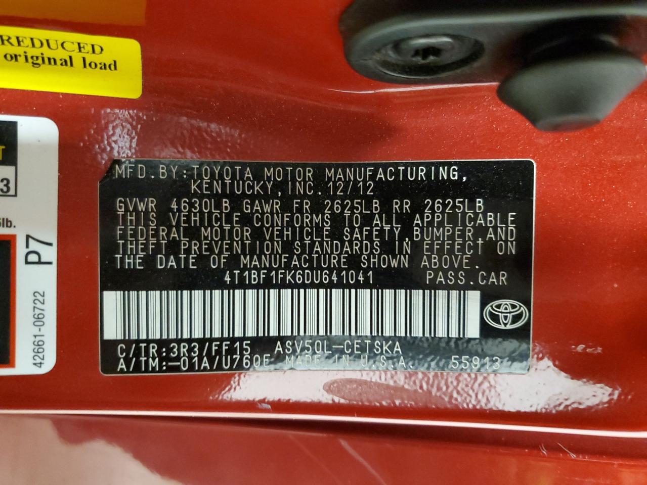 2013 Toyota Camry - Image 13