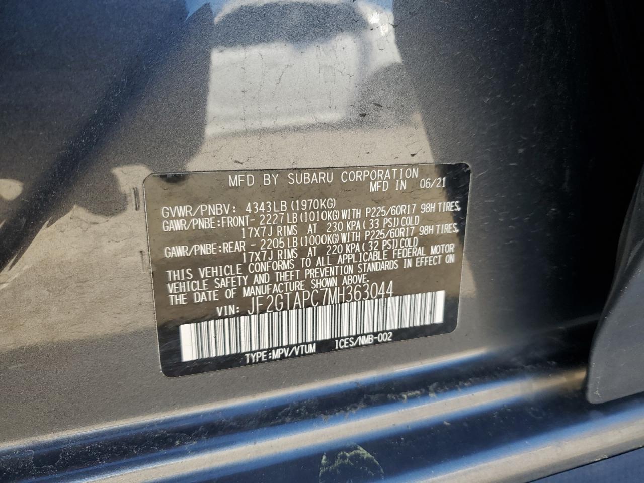 2021 Subaru XV - Image 14