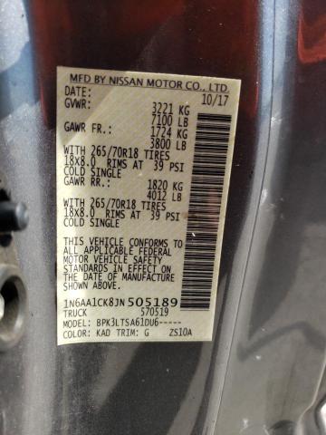 2018 NISSAN TITAN S