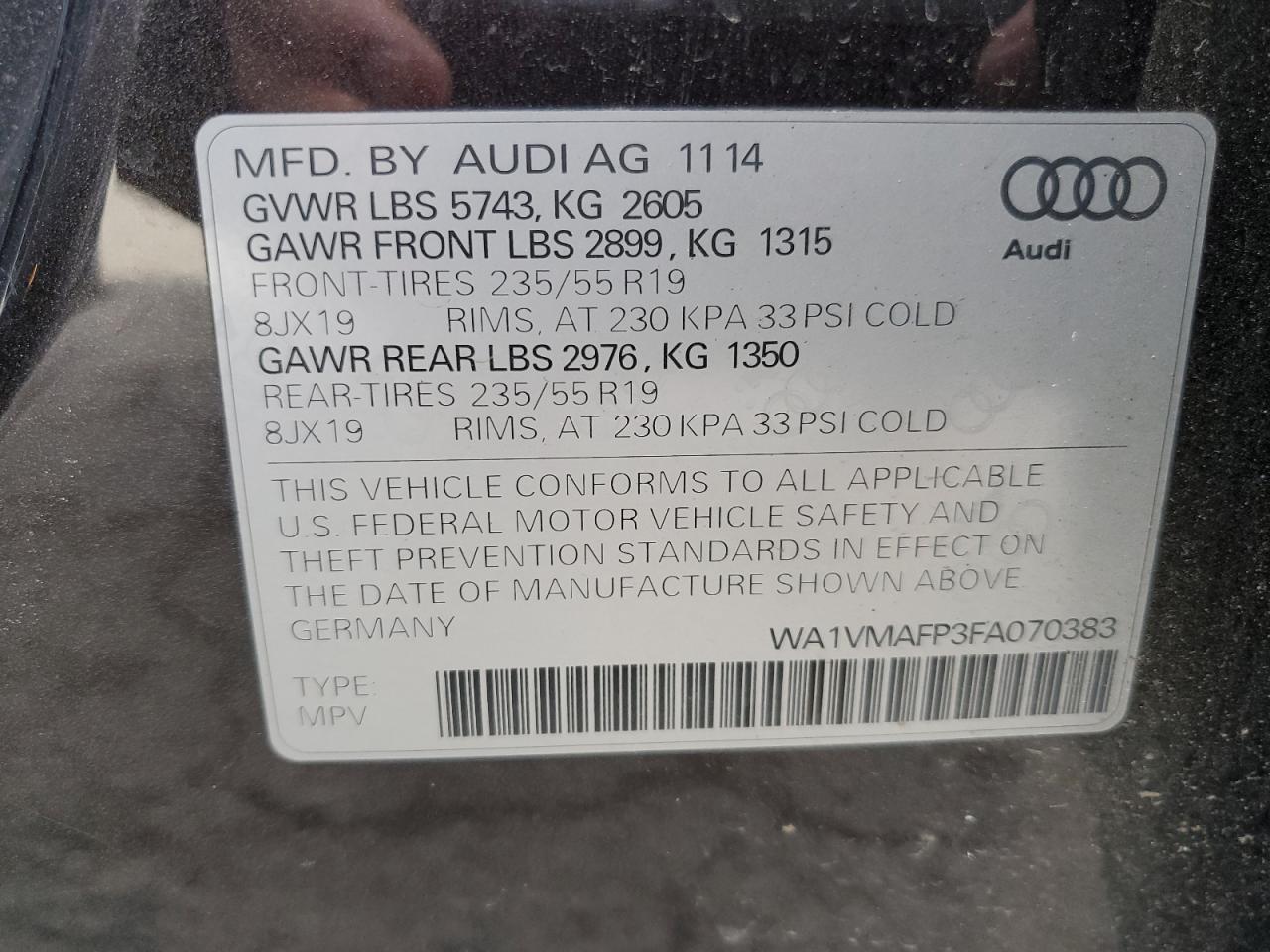 2015 Audi Q5 - Image 12