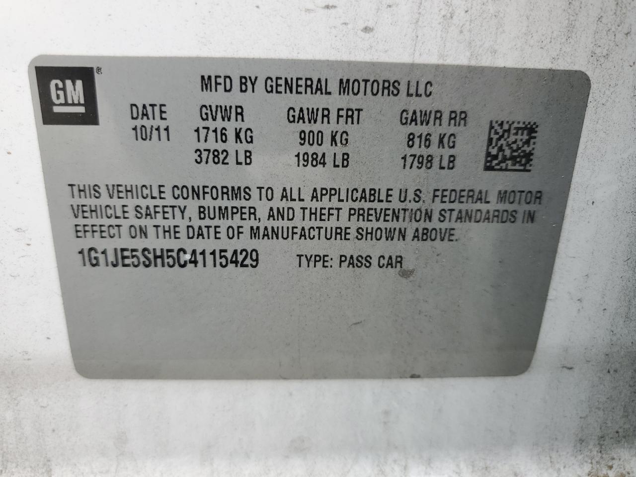 2012 Chevrolet Sonic - Image 12