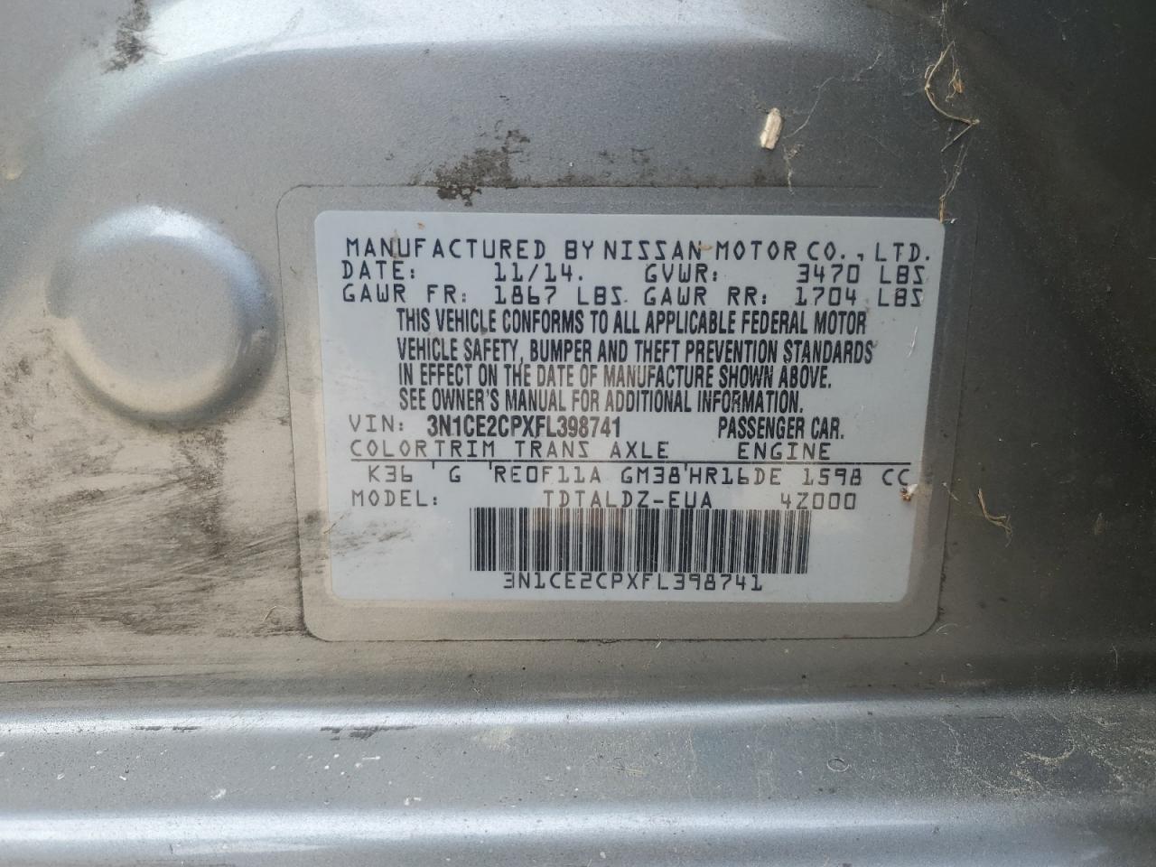 2015 Nissan Versa - Image 12