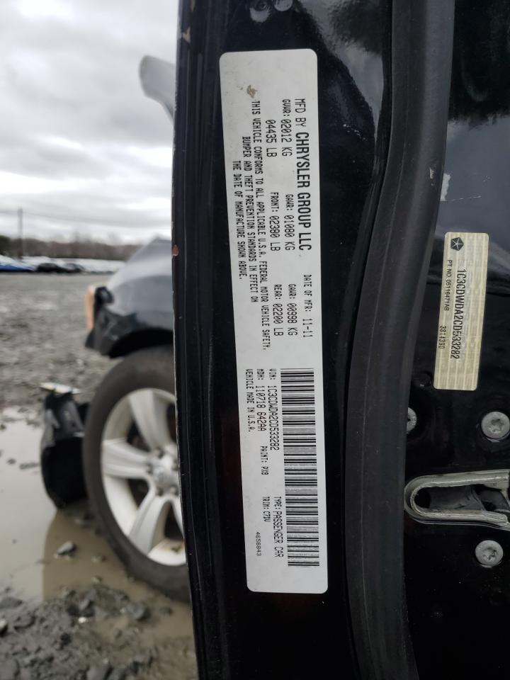 2012 Dodge Caliber Sxt VIN: 1C3CDWDA2CD533282 Lot: 52913135