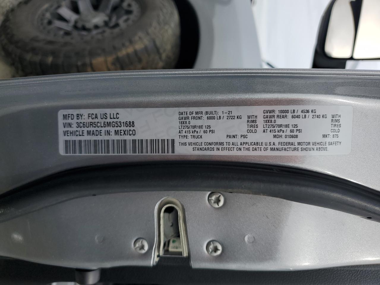 2021 RAM 2500 - Image 12