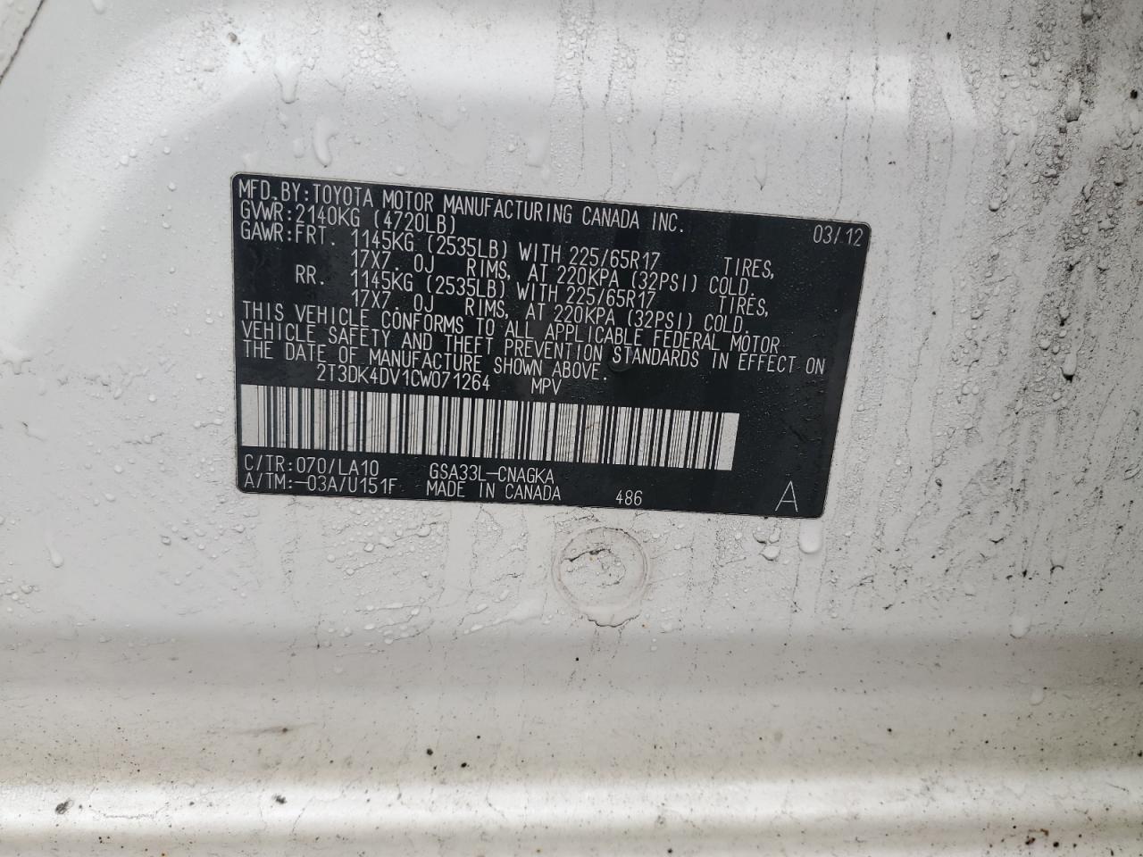 2012 Toyota RAV 4 - Image 13