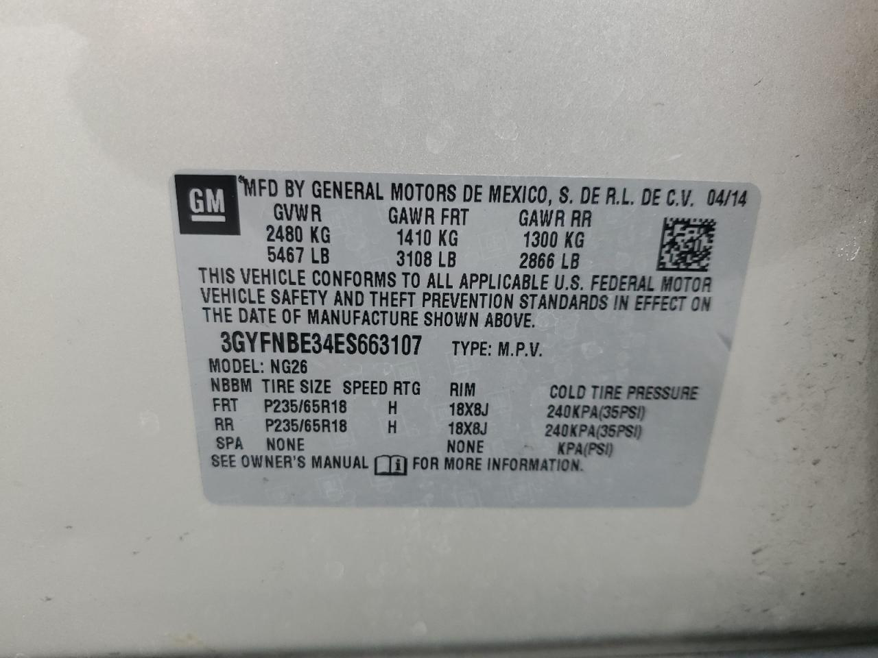 2014 Cadillac SRX - Image 14