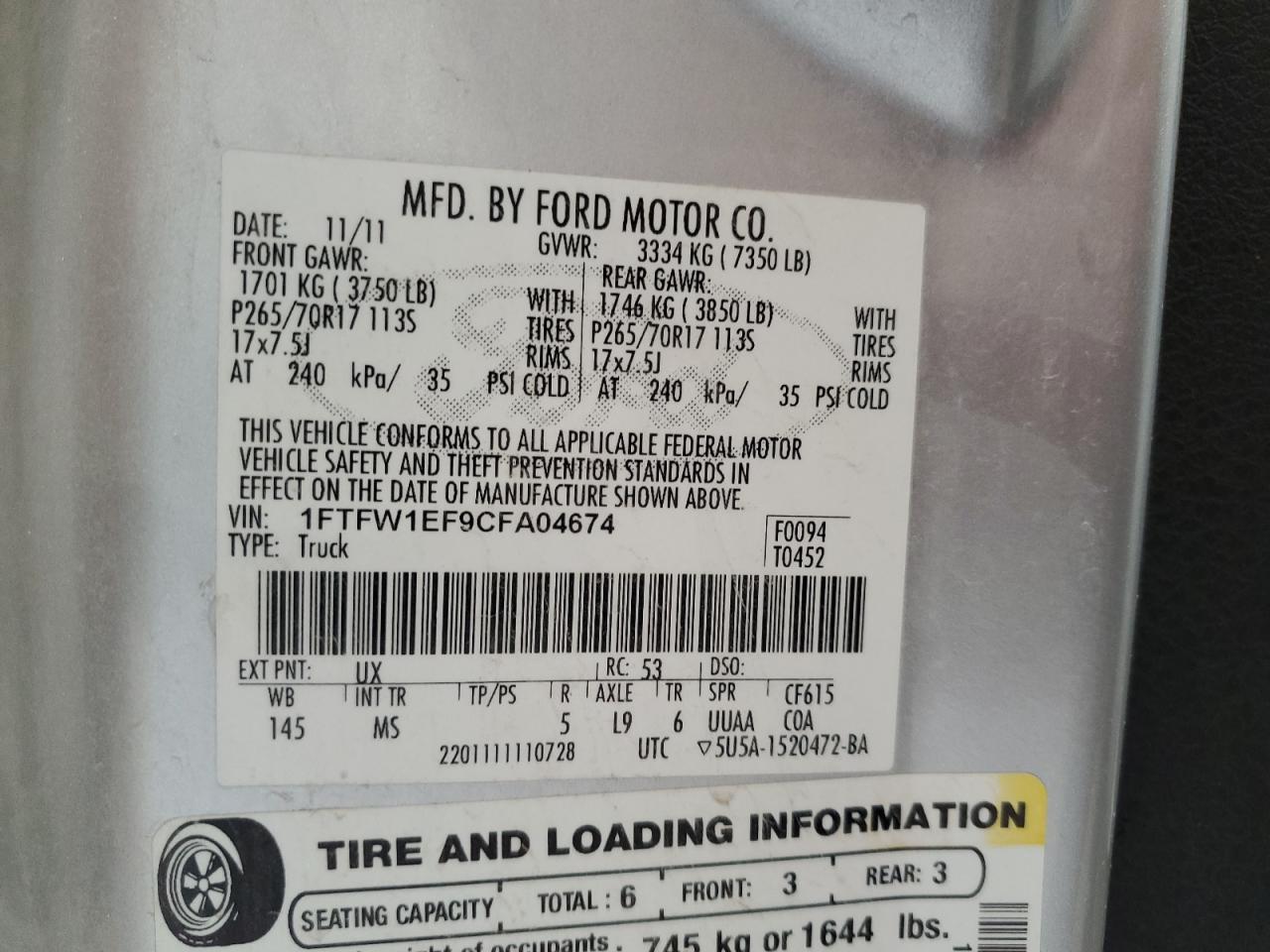 2012 Ford F-150 - Image 12