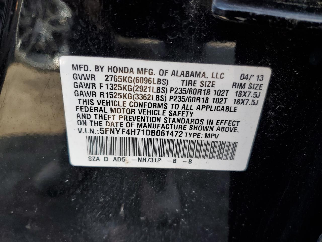 2013 Honda Pilot - Image 13