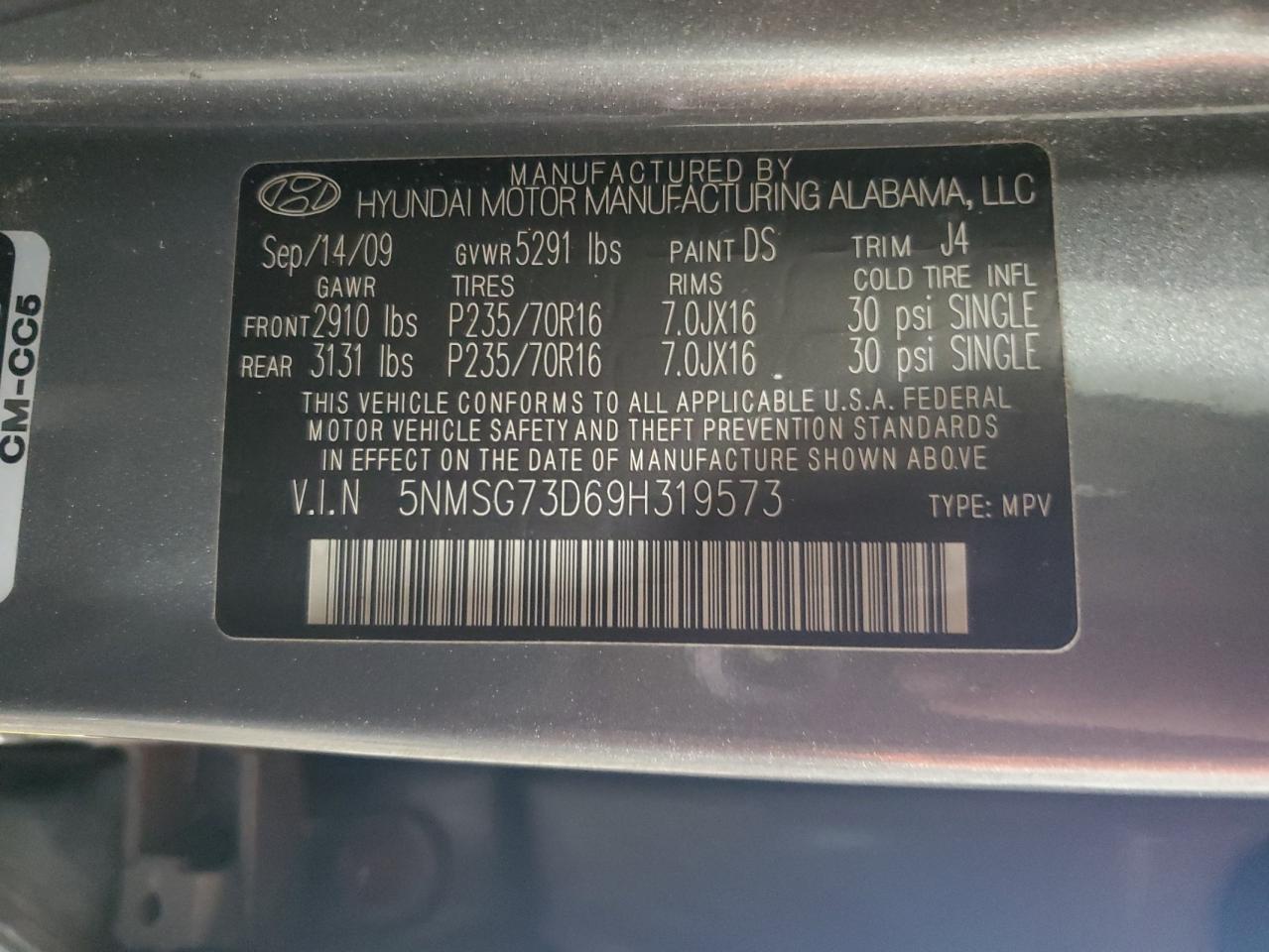 2009 Hyundai Santa Fe - Image 13