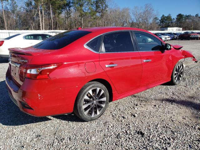  NISSAN SENTRA 2017 Czerwony