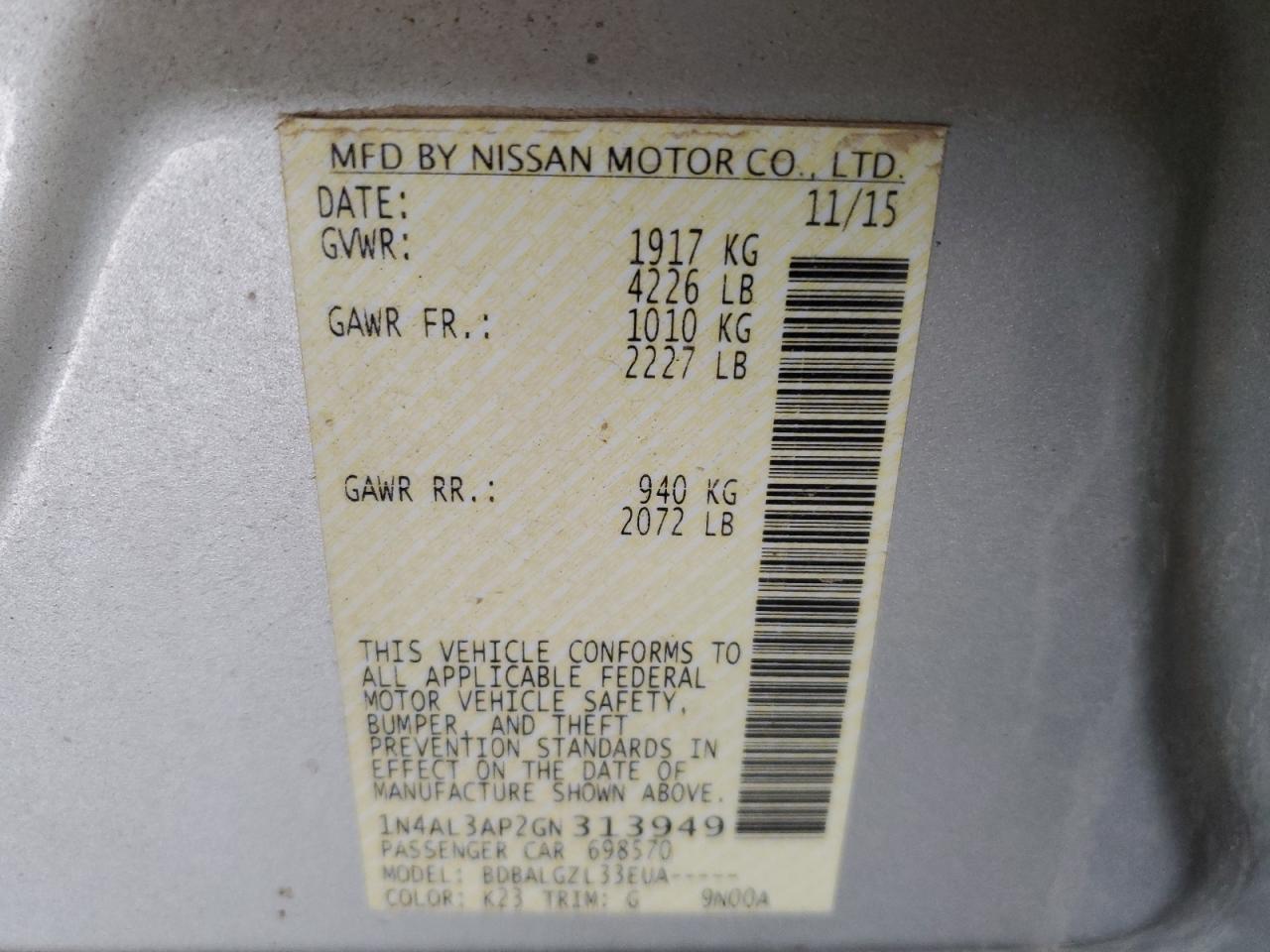 2016 Nissan Altima - Image 12
