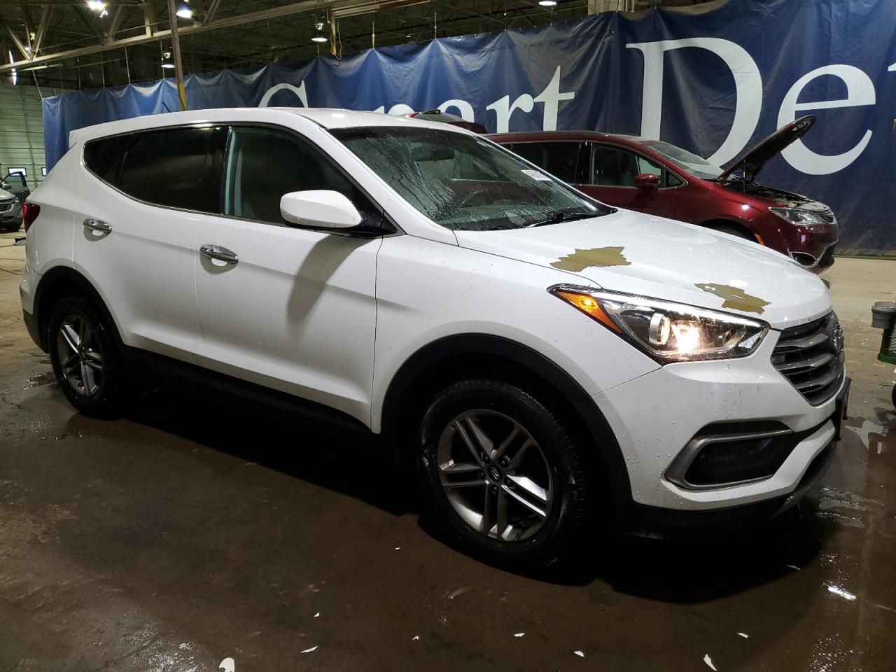 2018 Hyundai Santa Fe at MI - Woodhaven, Copart lot 49886185