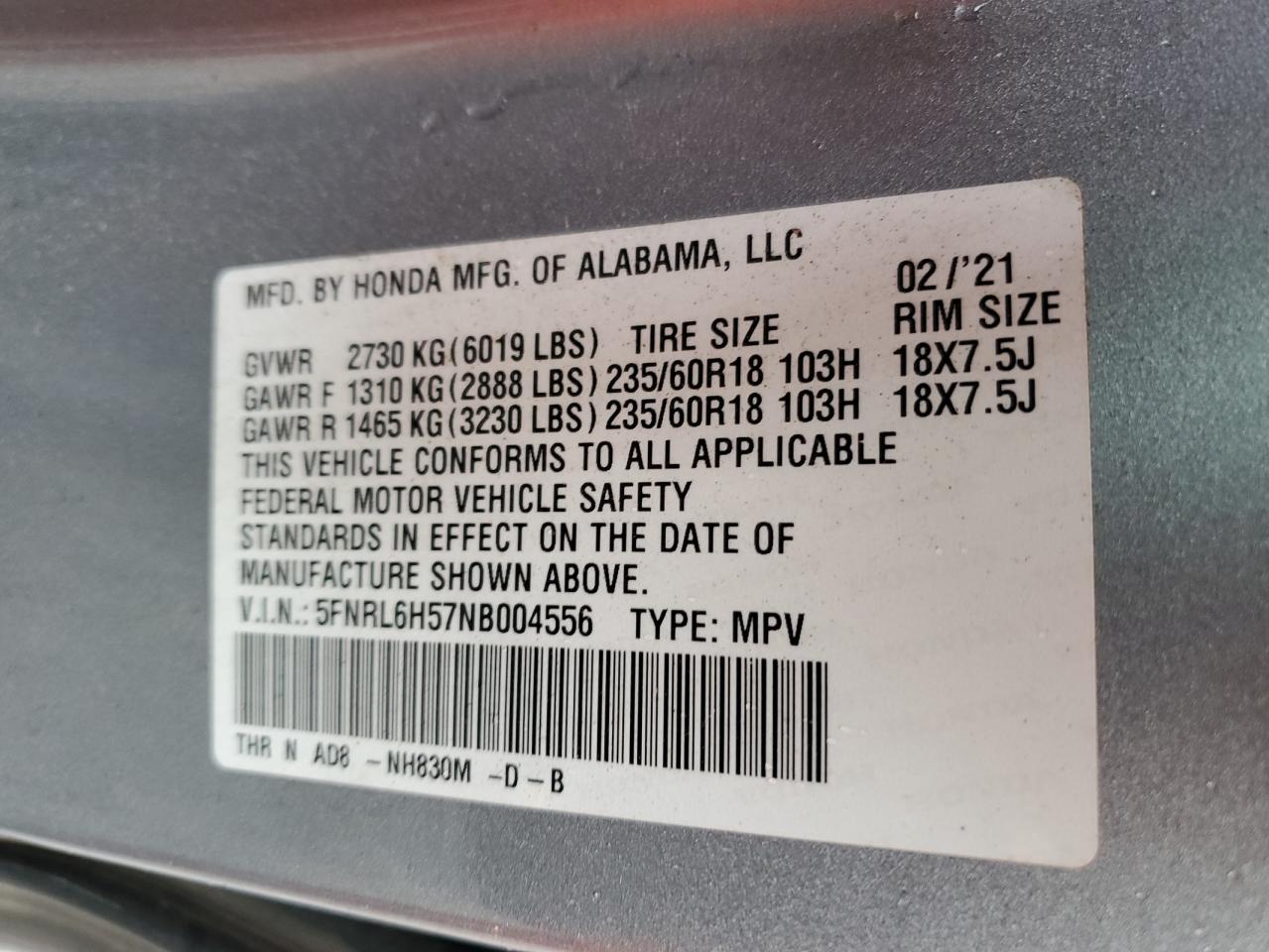 2022 Honda Odyssey - Image 14