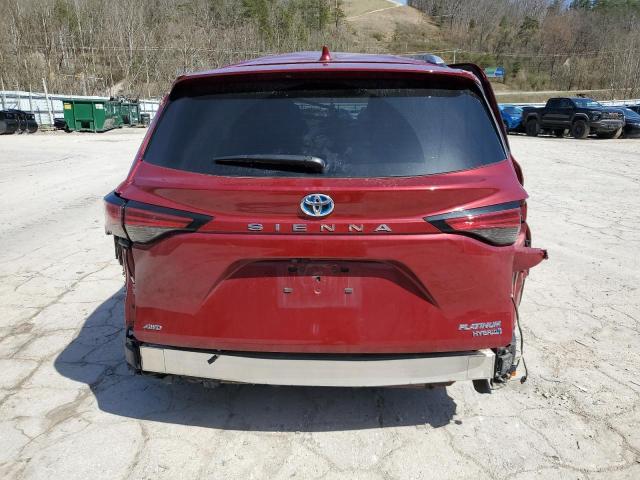  TOYOTA SIENNA 2024 Czerwony