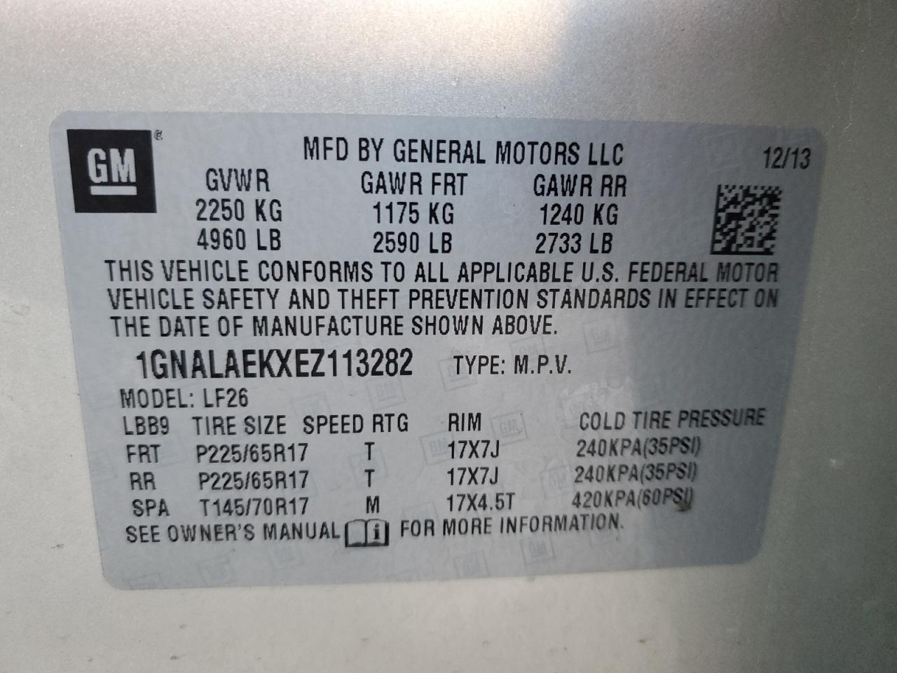 2014 Chevrolet Equinox - Image 13