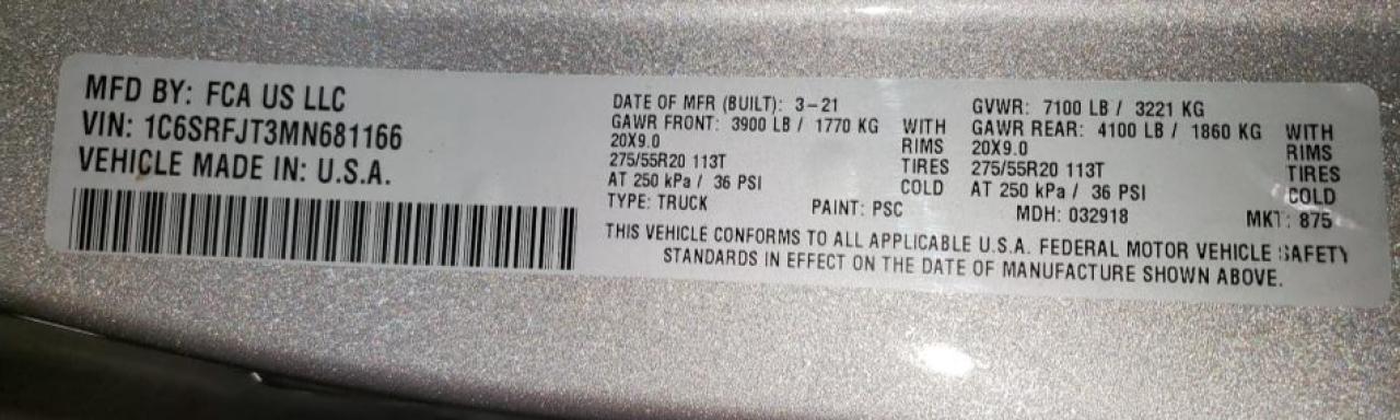 2021 RAM 1500 - Image 12