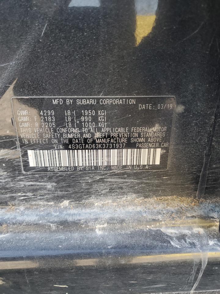 2019 Subaru Impreza Premium VIN: 4S3GTAD63K3731937 Lot: 48171825