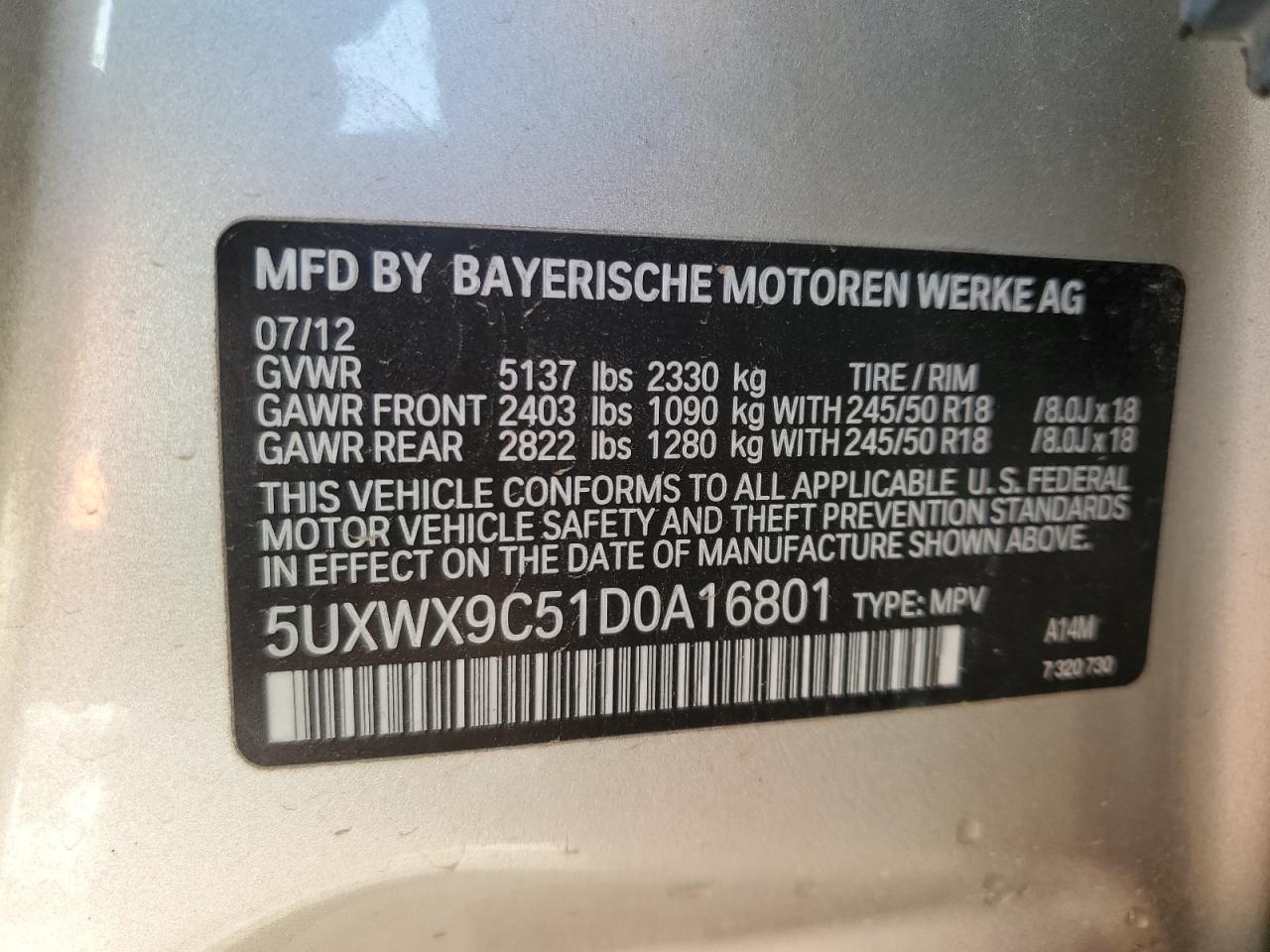 2013 BMW X3 - Image 13