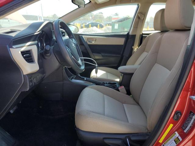 Седаны TOYOTA COROLLA 2016 Красный