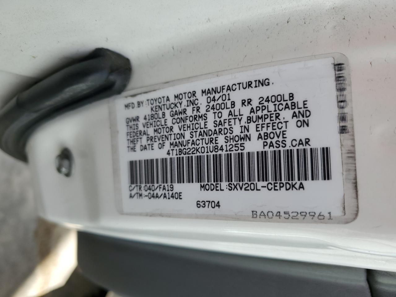 2001 Toyota Camry - Image 12