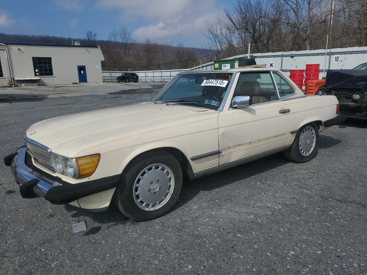 1987 Mercedes-Benz 560 Sl en Venta en Grantville, PA - Minor Dent/Scratches