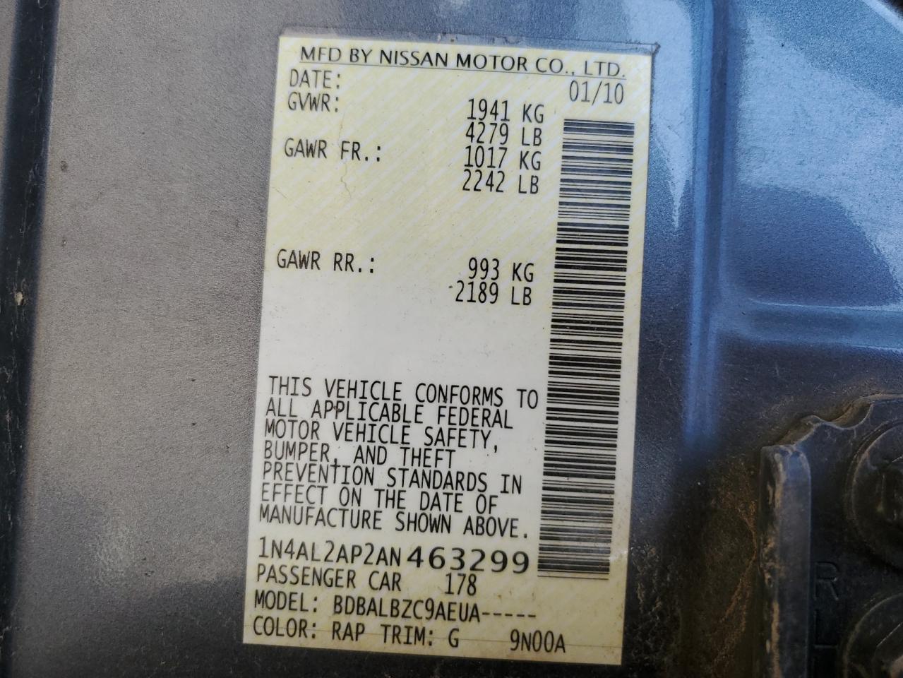 2010 Nissan Altima - Image 12