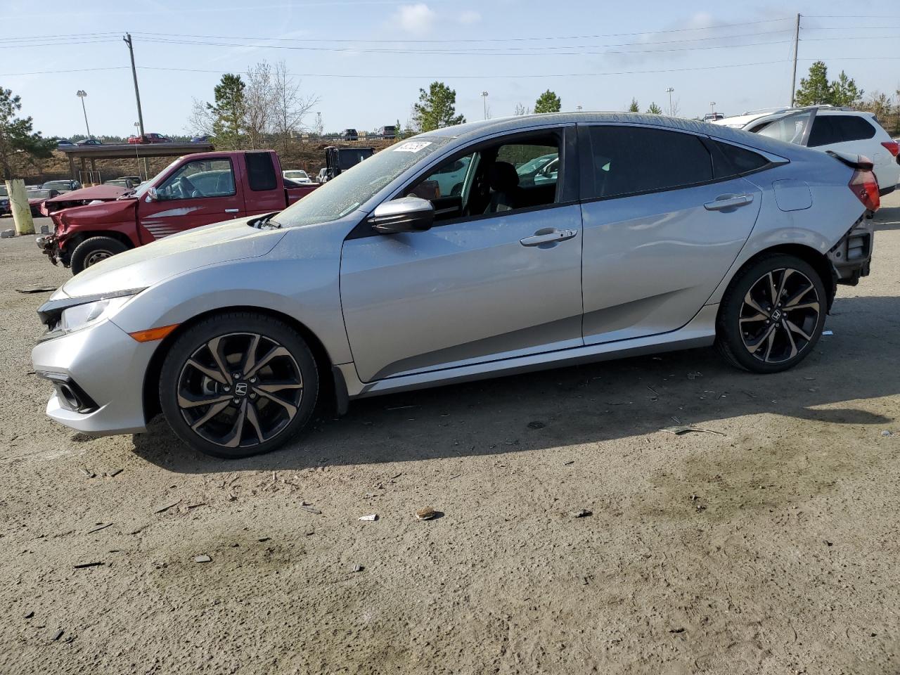 2021 Honda Civic Sport en Venta en Gaston, SC - Rear End