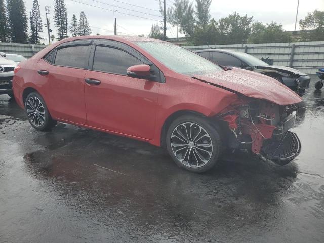 Sedans TOYOTA COROLLA 2016 Czerwony