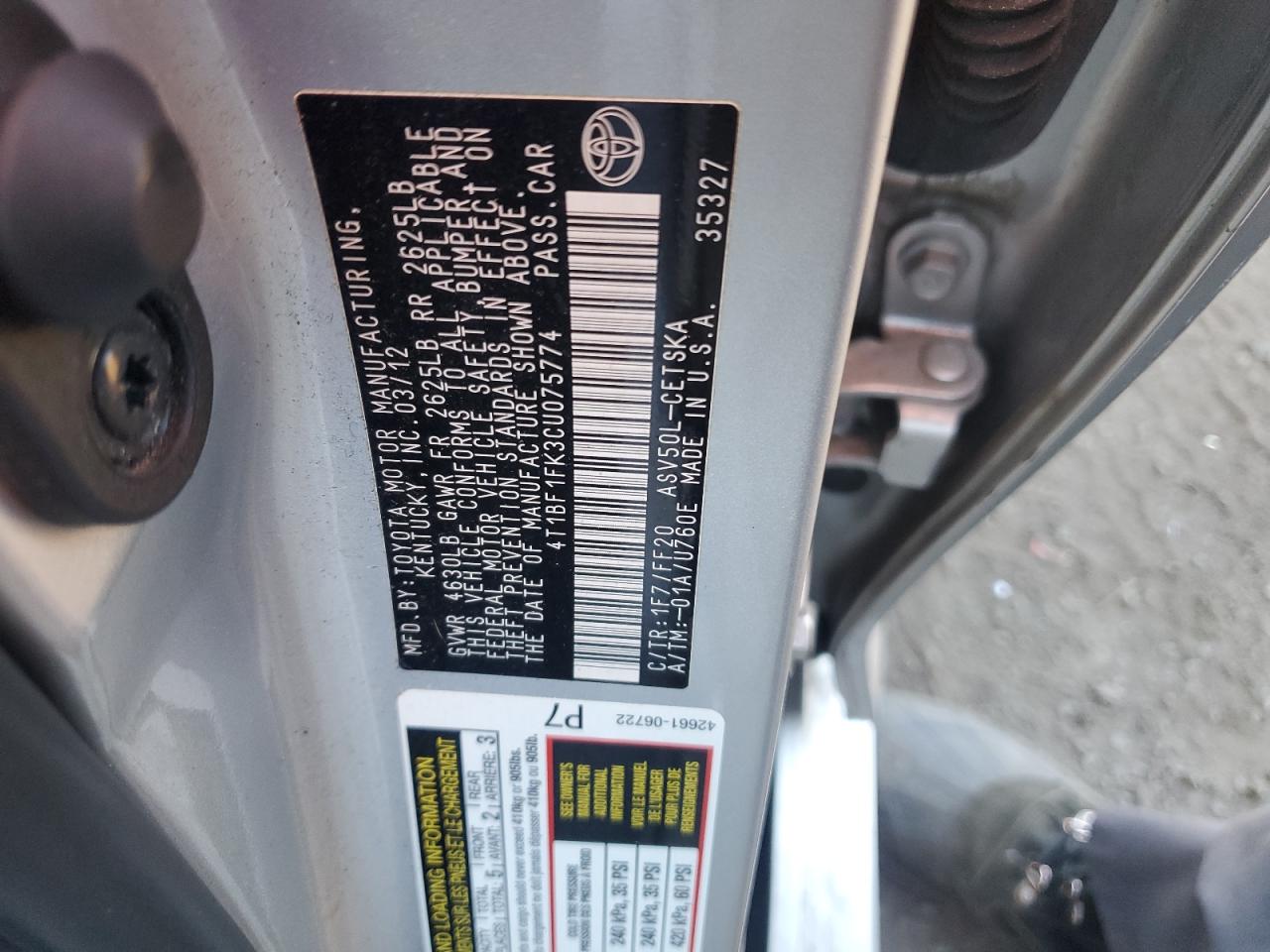 2012 Toyota Camry - Image 14